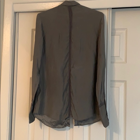 The Addison Story Silk Charmeuse Ruffle Shirt - Picture 2 of 4